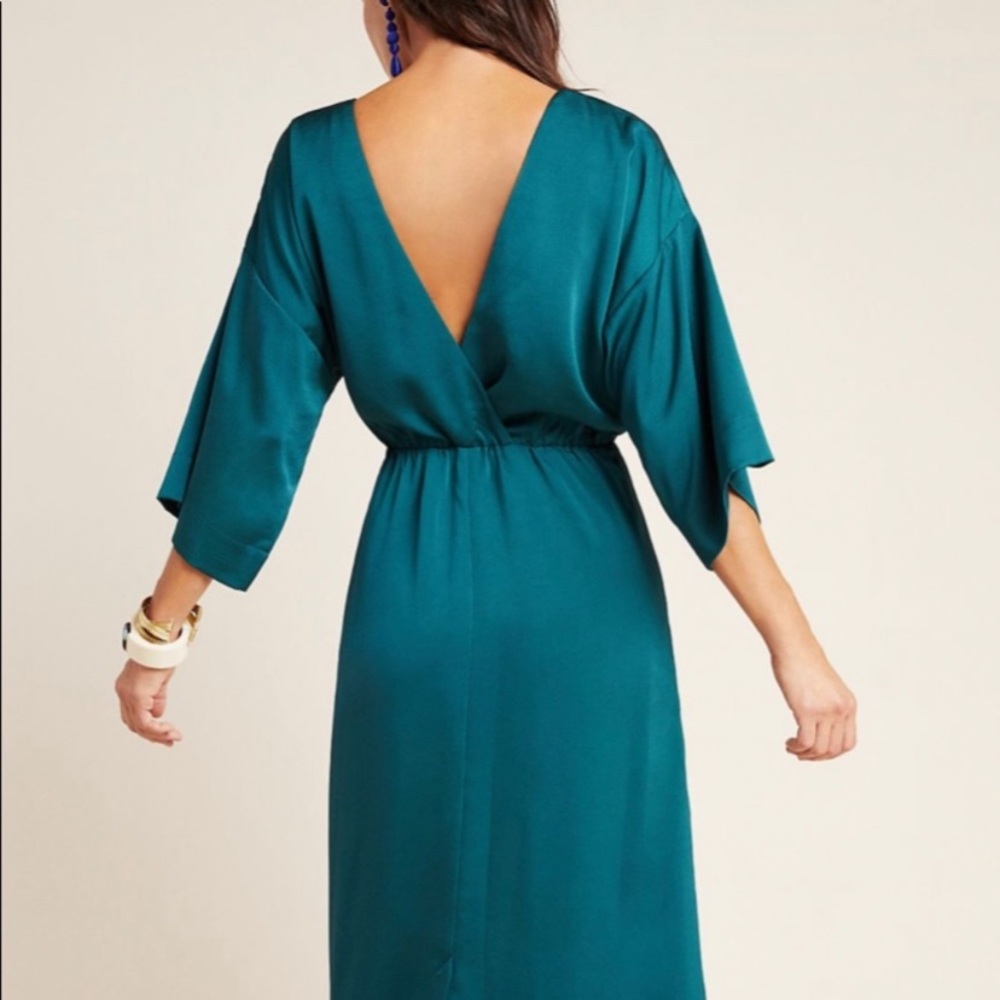 Anthropologie Teal Maxi Dress - Picture 2 of 6